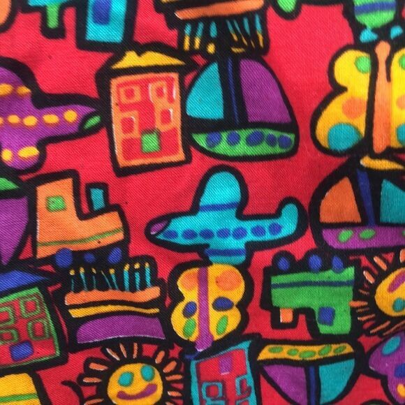 Vintage Children's Novelty‎ Vest and Hat Set Colorful Print - Picture 3 of 9